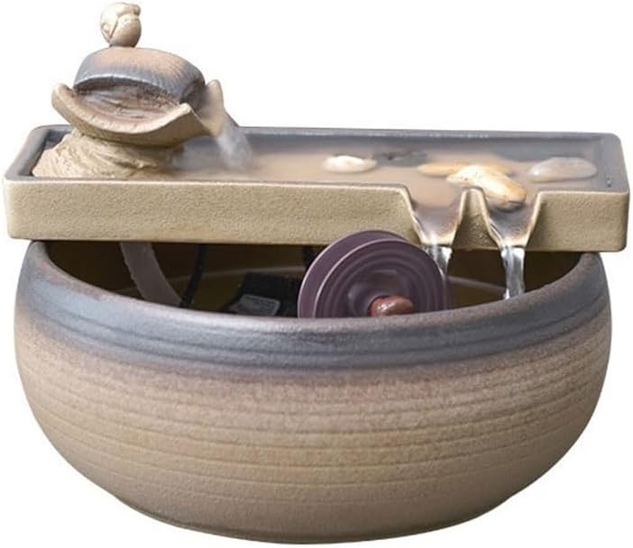 Ceramic Tabletop Fountain for Wealth and Zen