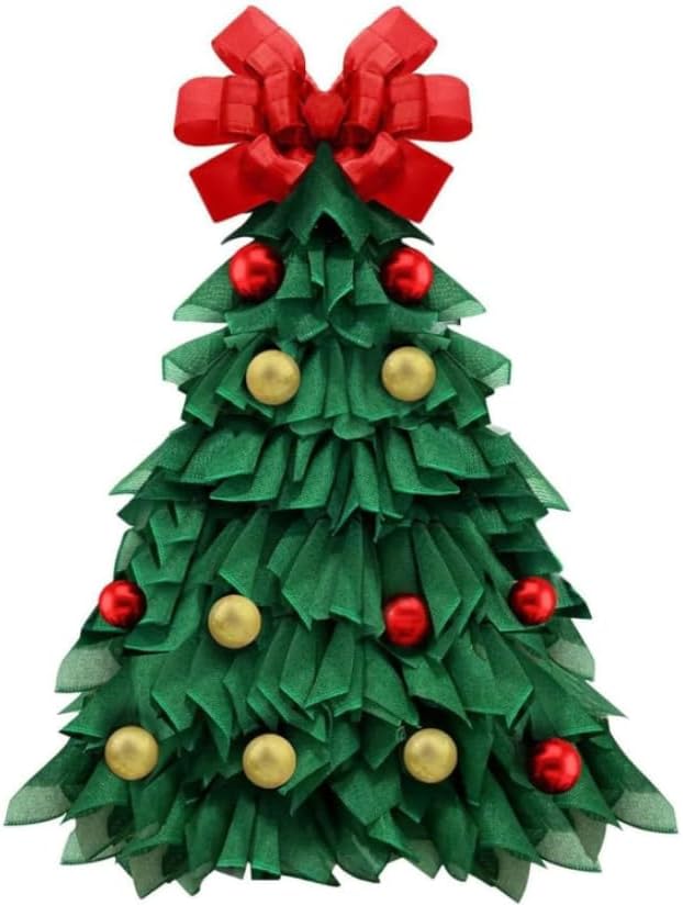 Handmade Christmas Tree Wreath for Front Door 1