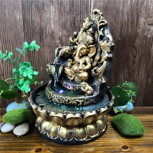 Ganesh Water Fountain with LED Lights