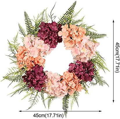 Double Door Christmas Wreath Pink Wreath for Front Door