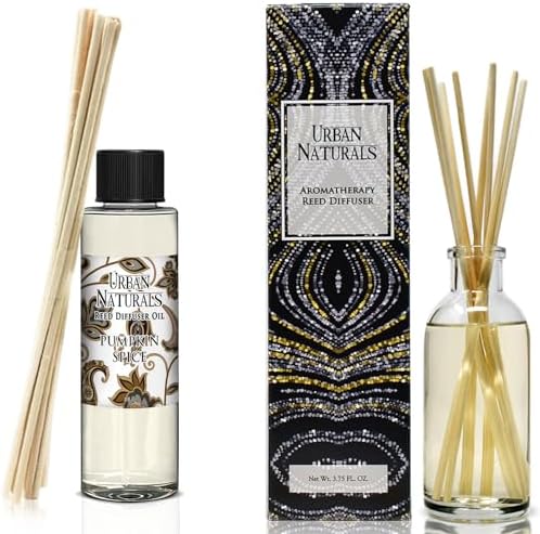 Urban Naturals Pumpkin Spice Reed Diffuser Refill Bundle
