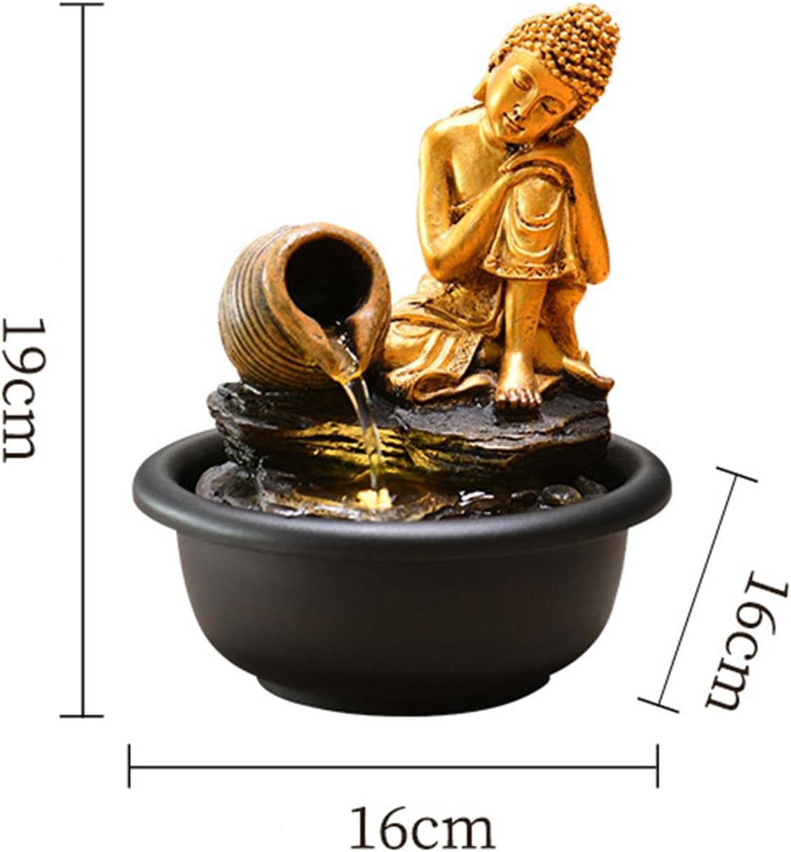 Stylish Tabletop Waterfall Fountain for Home Office Decor