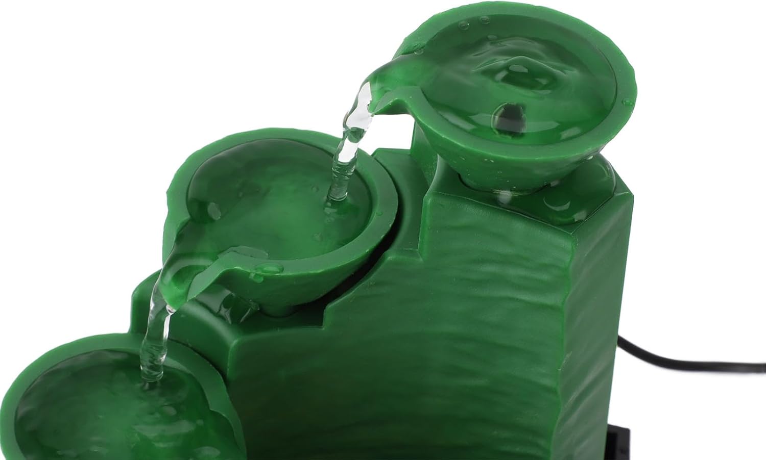 Tabletop Fountain with LED Light and USB Power