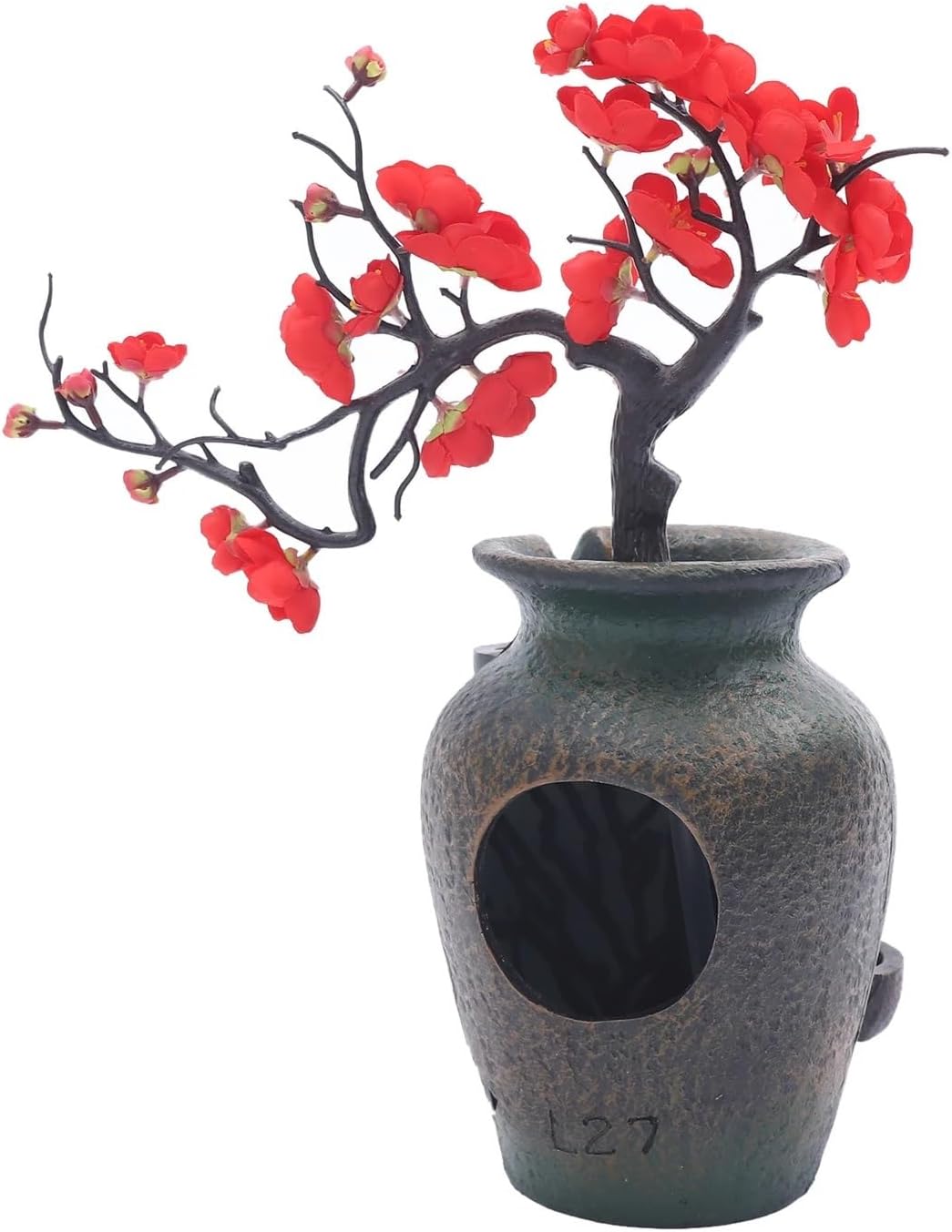 Flower Vase Waterfall Fountain Tabletop Indoor Feng Shui Decor