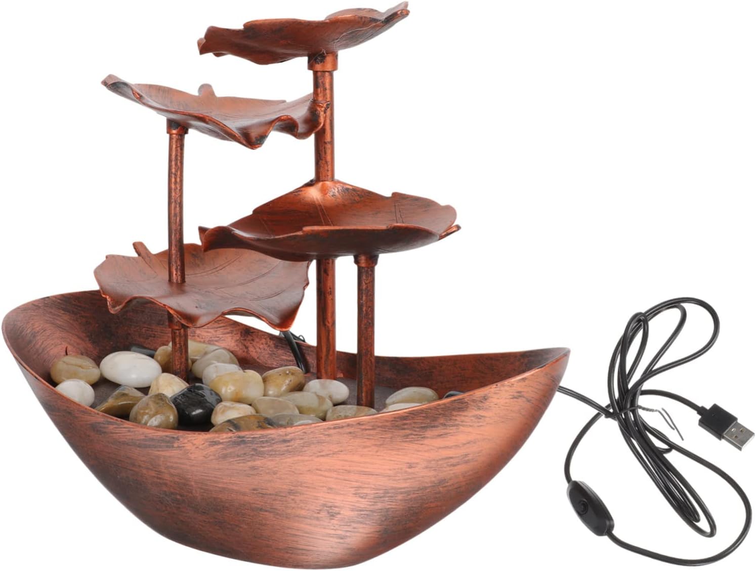 PRETYZOOM Desktop Waterfall Fountain Decor