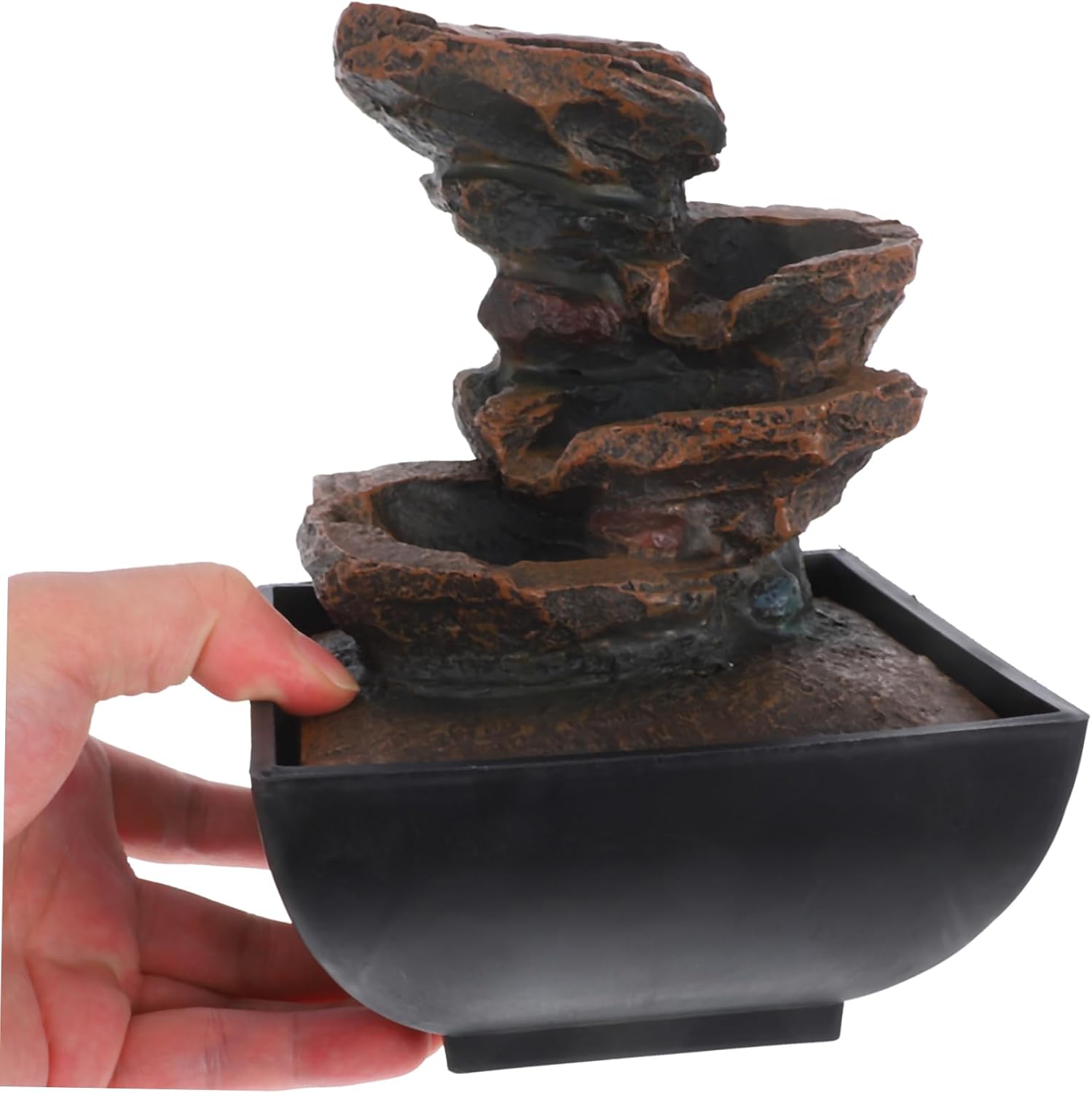 VICASKY 110V Tabletop Fountain with Light and Sound