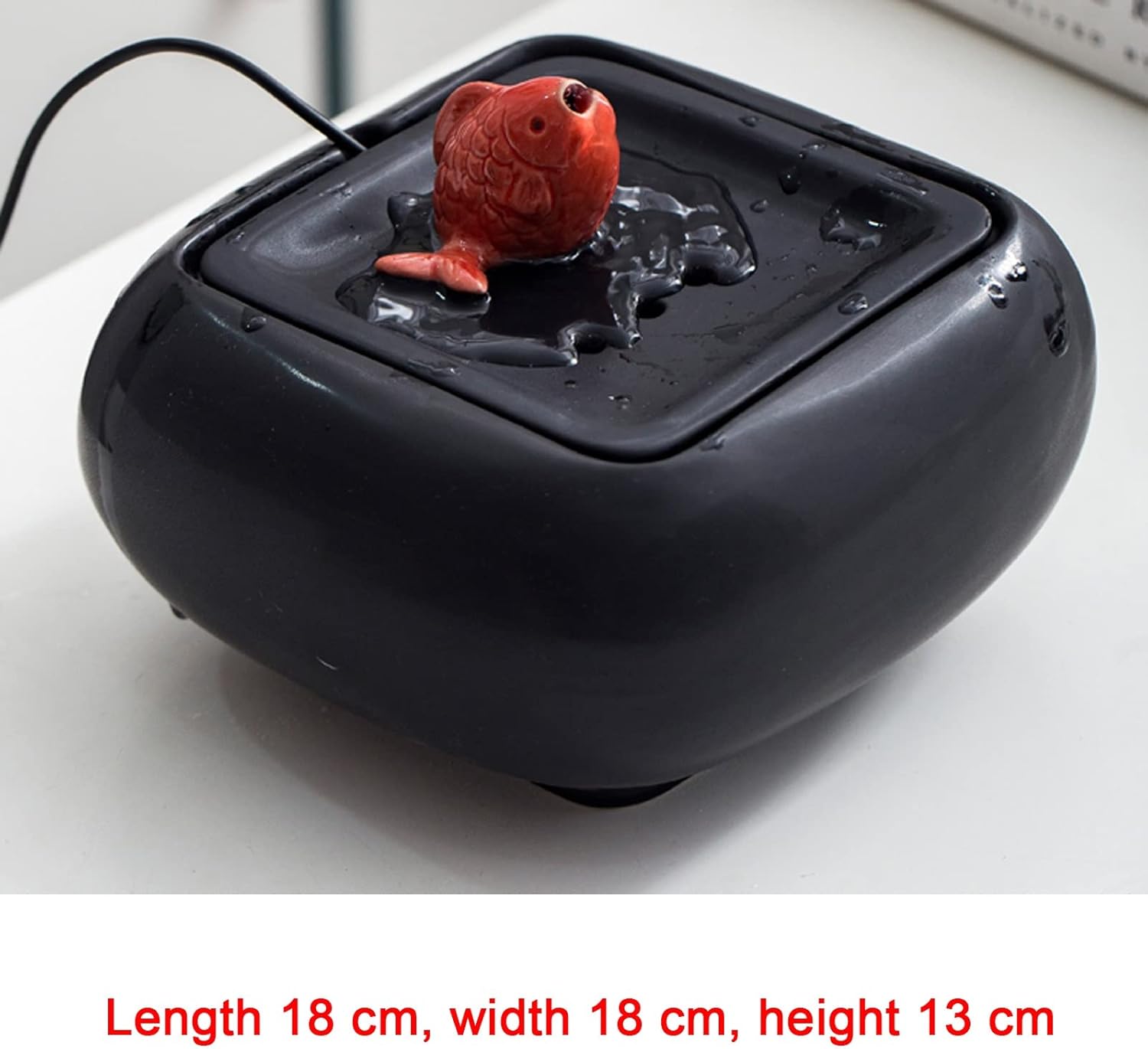 Cute Little Red Fish Spouting Tabletop Fountain 1