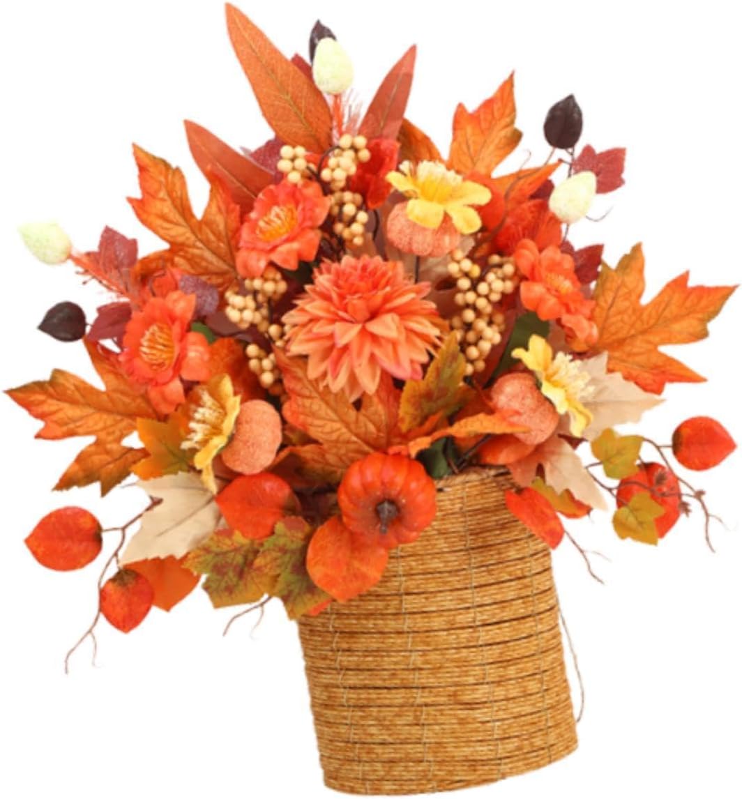 FytStycale Fall Wreath Door Hanger Basket Decoration