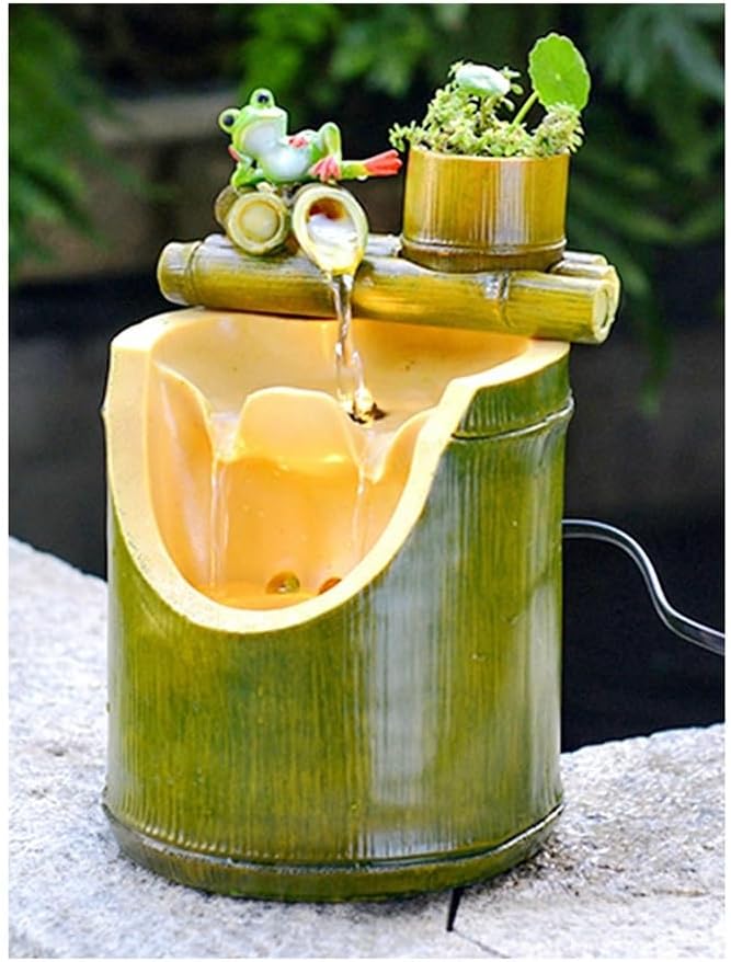 Small Bamboo Tabletop Fountain Decor
