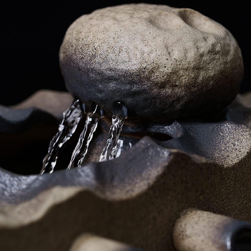 sdneNest Tabletop Fountain Home Decor Ceramic Water Feature