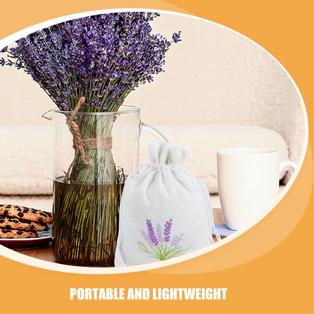 LUOZZY 20 Pcs Small Drawstring Lavender Sachet Bags for Wedding Birthday