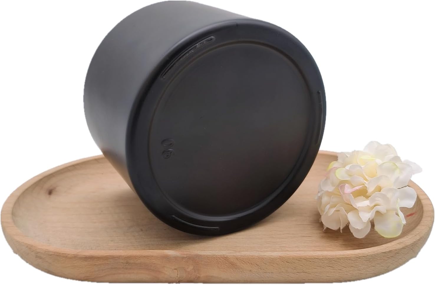2PCS Matte Black Glass Diffuser Bottles with Essential Oil Sticks