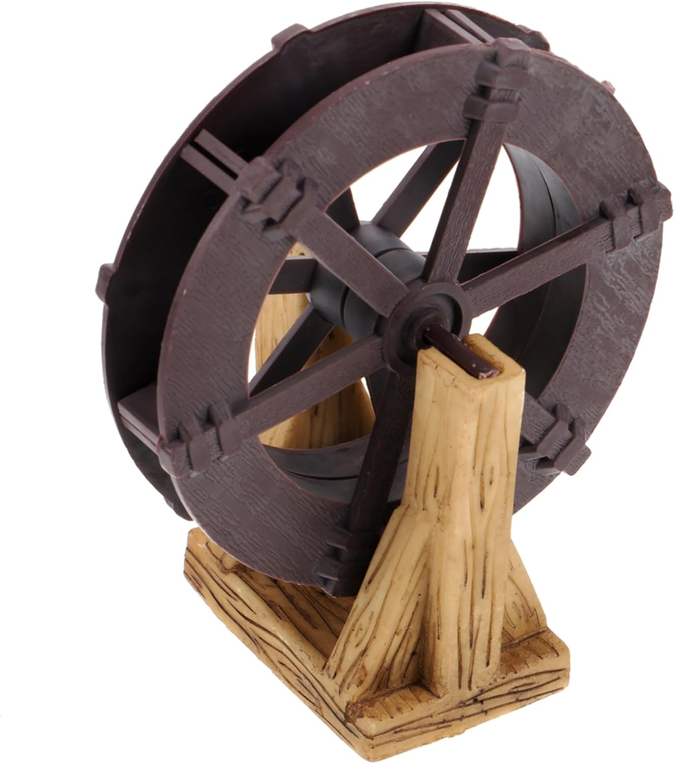 Waterfall Fountain Wheel Tabletop Decor Rotating Water Wheel with Support Stands for Zen Gardens