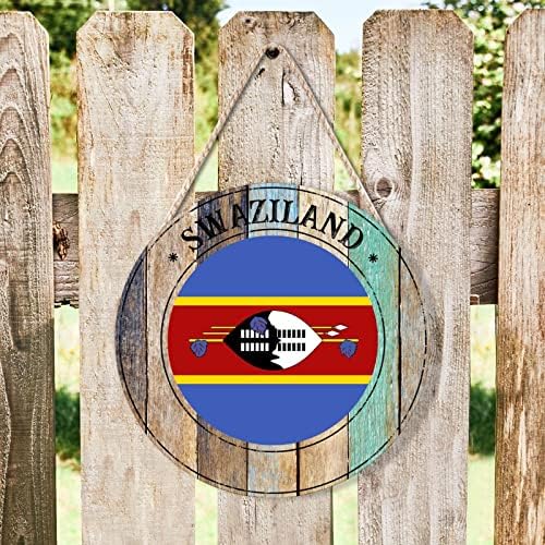 Farmhouse Front Door Hanger Round Wood Wreath Sign 10x10