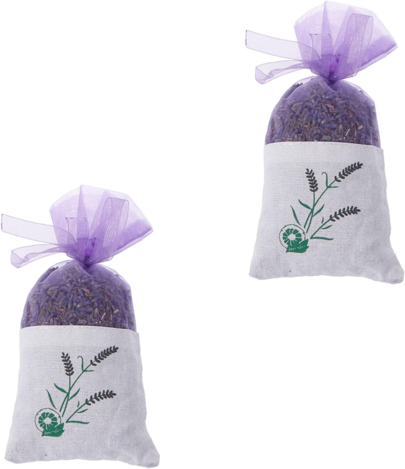 2Pcs Dried Lavender Sachets for Drawers and Closets