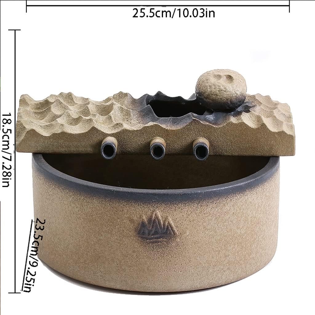 sdneNest Tabletop Fountain Home Decor Ceramic Water Feature