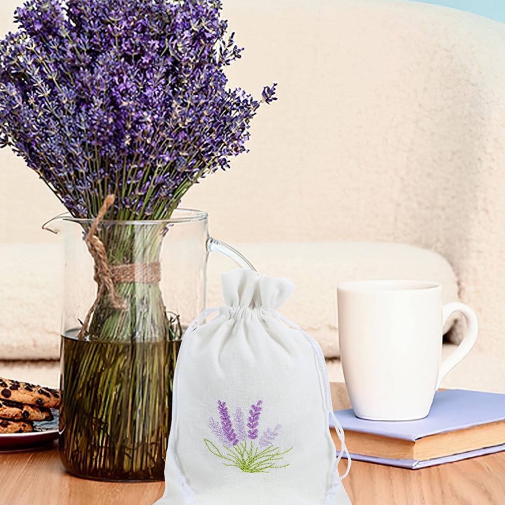 LUOZZY 20 Pcs Small Drawstring Lavender Sachet Bags for Wedding Birthday