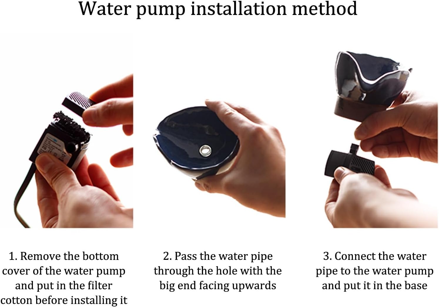 Ceramic Mini Waterfall Fountain Pet Office Humidifier