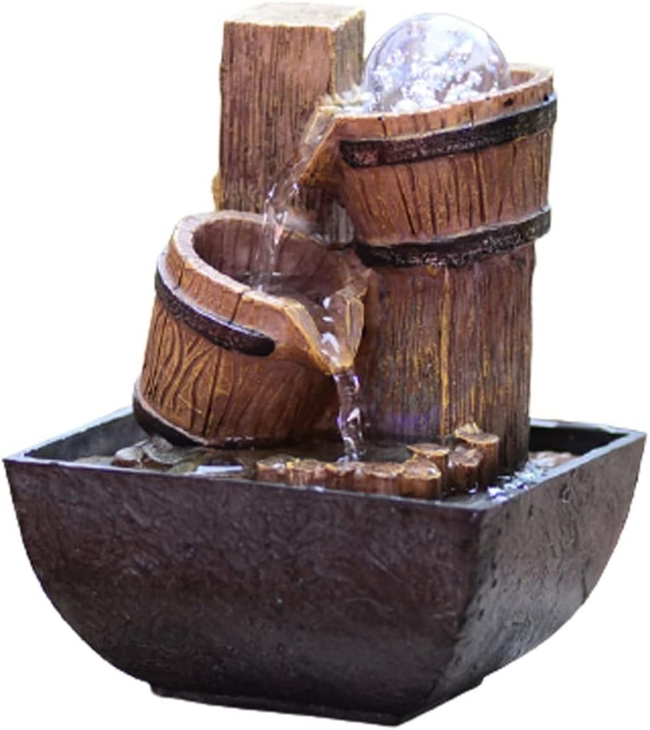 YOUQUEEN Tabletop Fountain with Water Flow