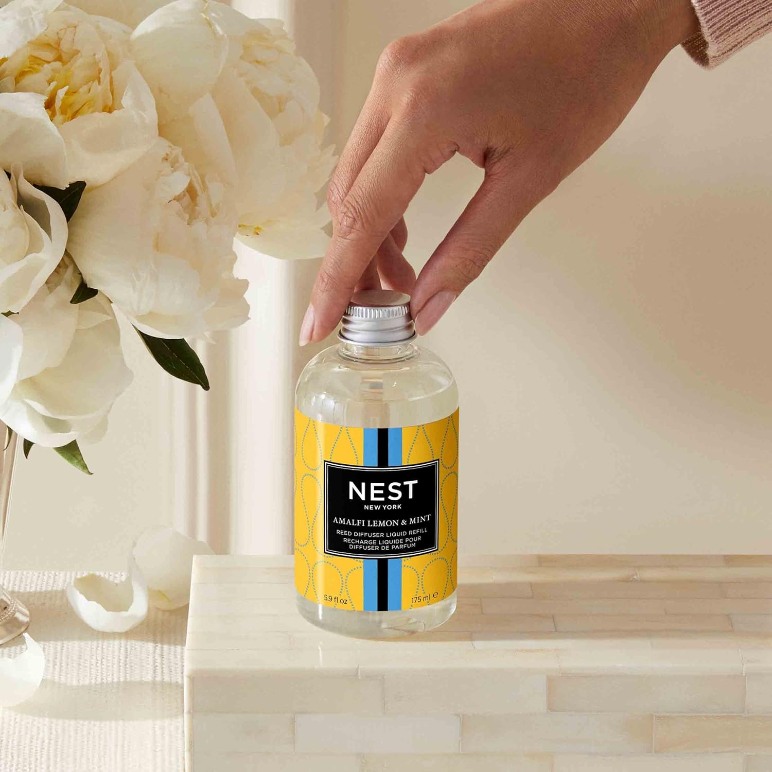 NEST New York Reed Diffuser Liquid Refill Amalfi Lemon Mint 59 fl oz
