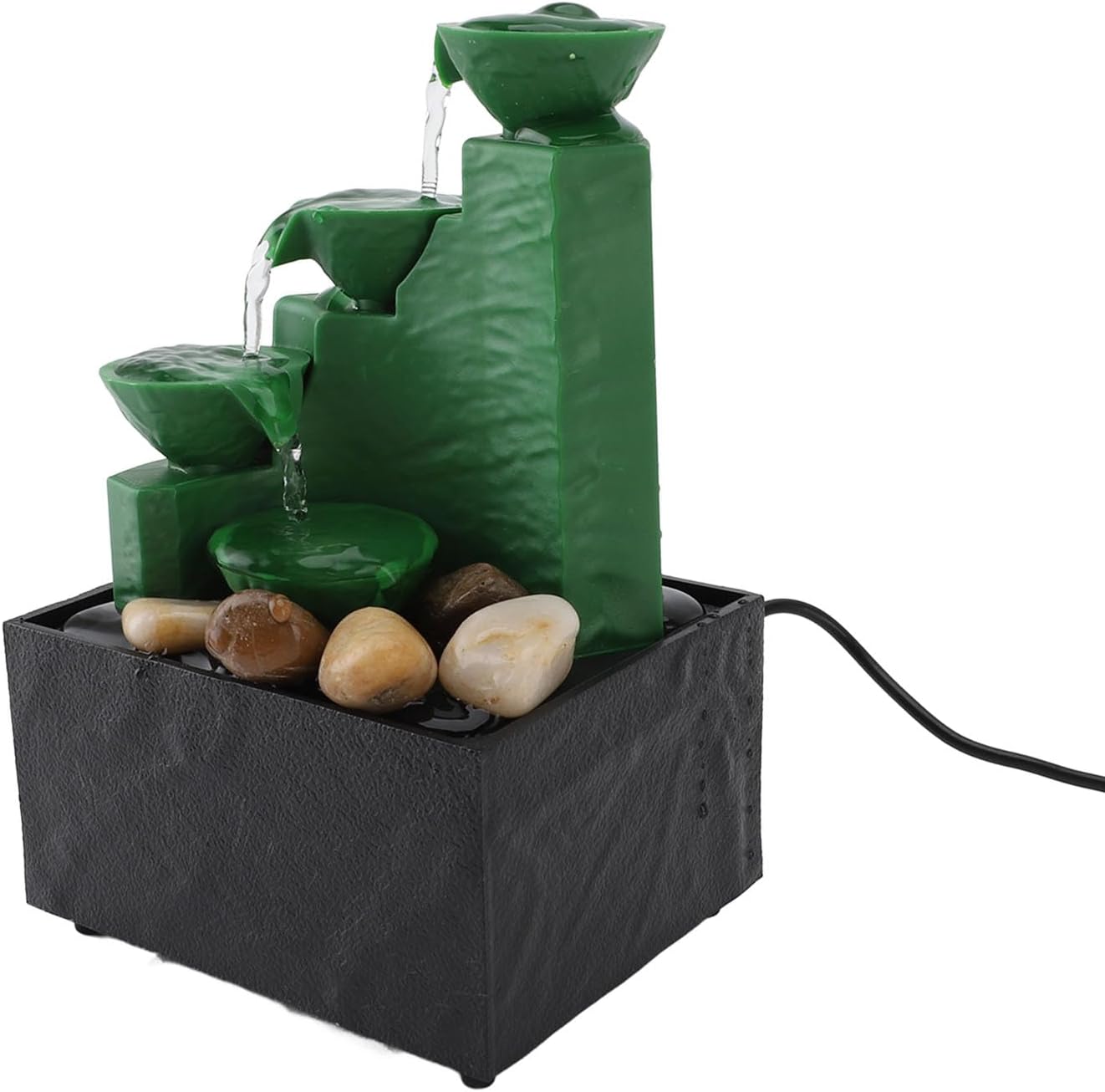 4 Tier Rock Waterfall Fountain with LED Light