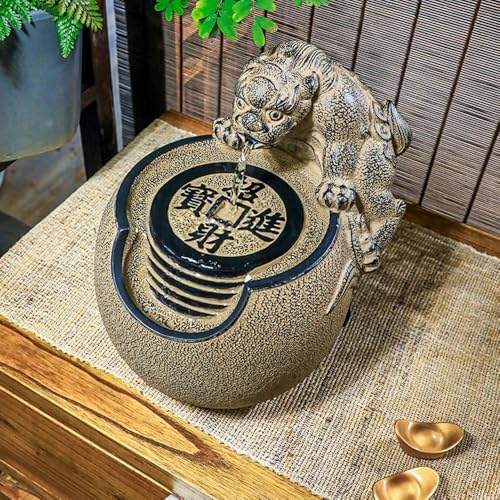 Tabletop Fountain with Lucky Beast Design