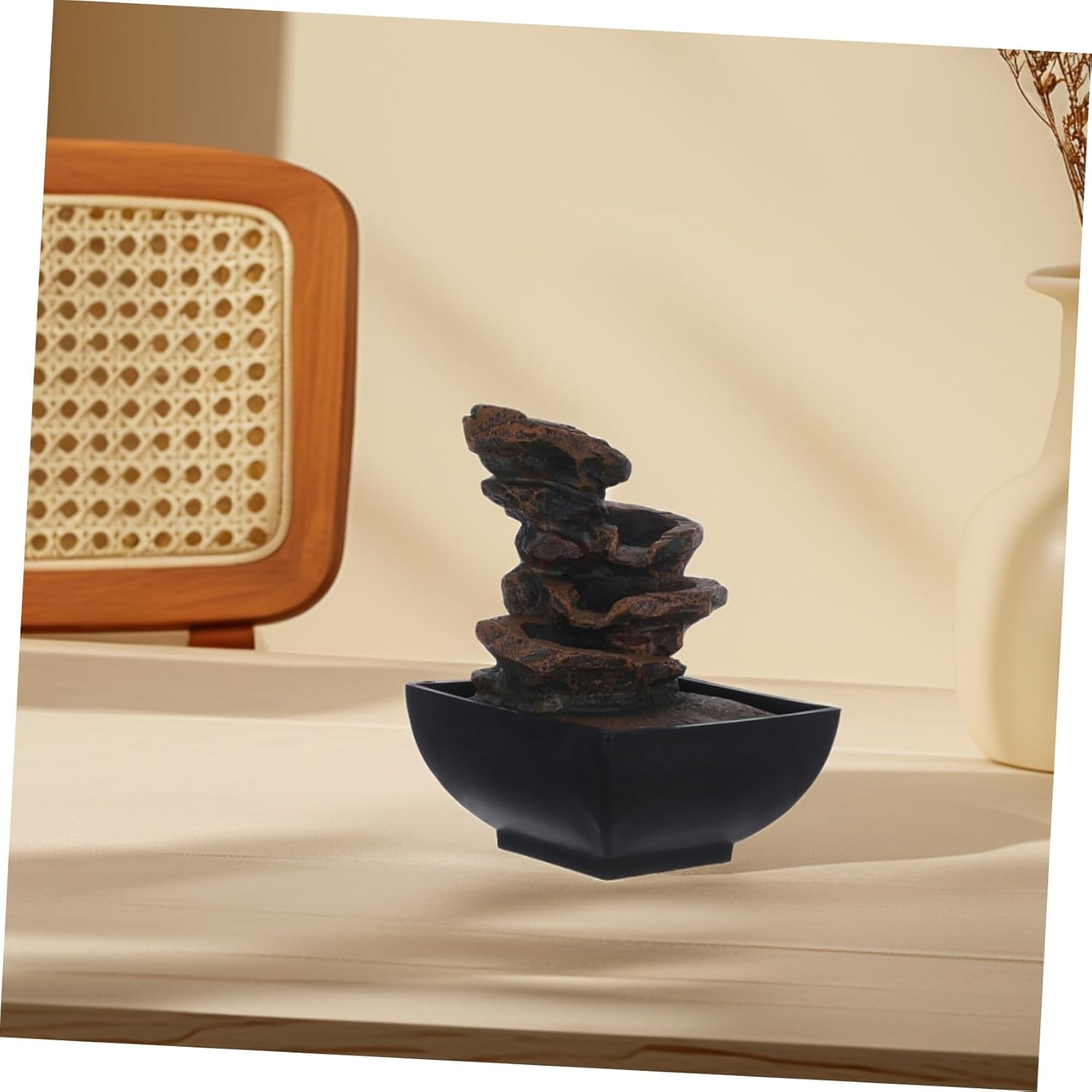 110v Decorative Tabletop Fountain for Office and Home Relaxation