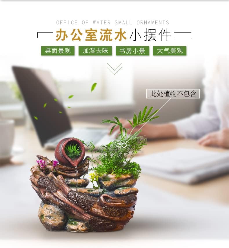 Getrelax Tabletop Fountain Indoor Waterfall Decoration