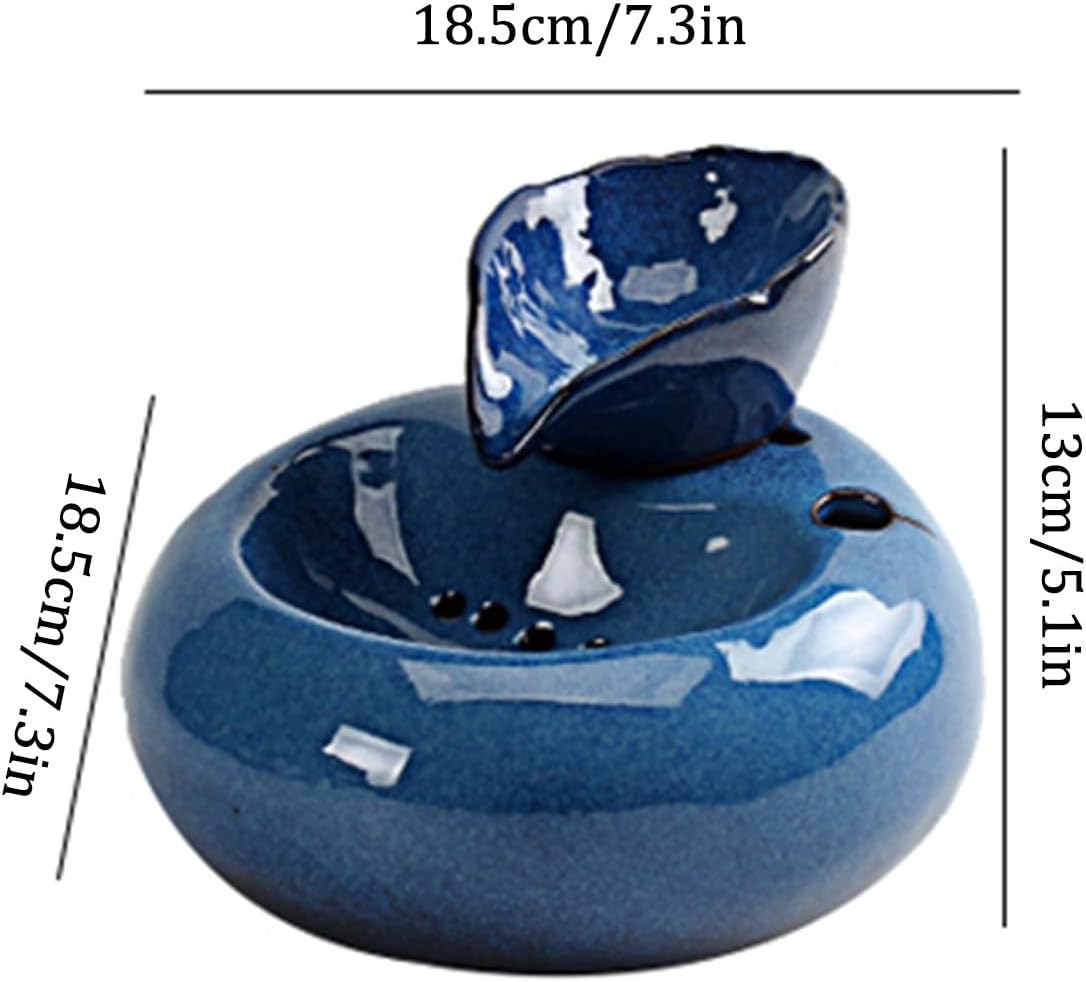 Ceramic Mini Waterfall Fountain Pet Office Humidifier