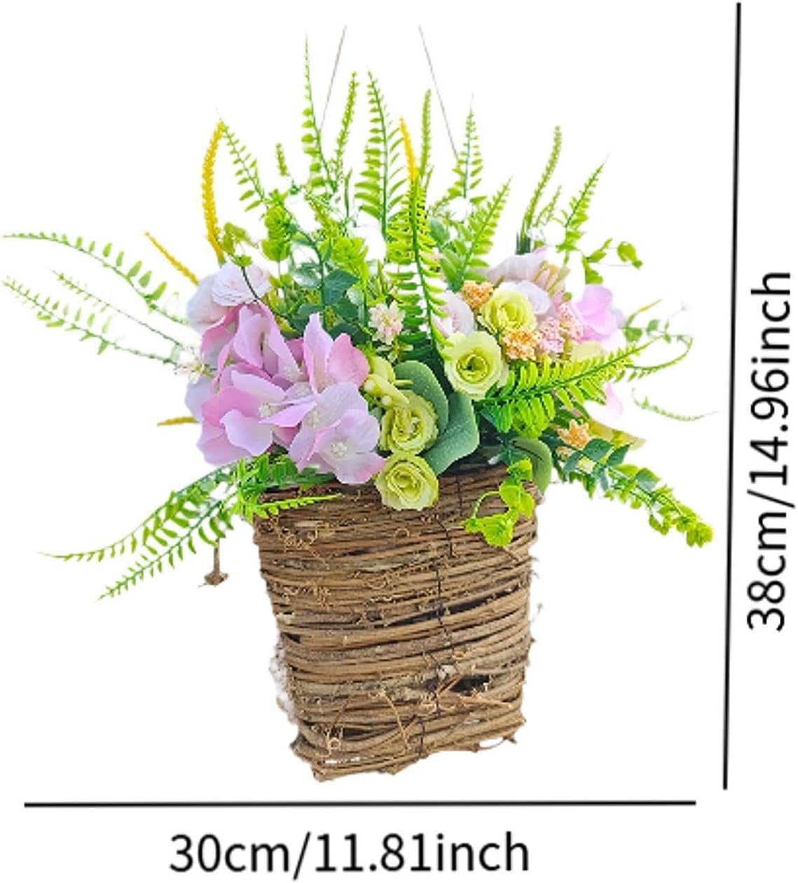 Floral Arrangement Door Wreath Ornament for Home