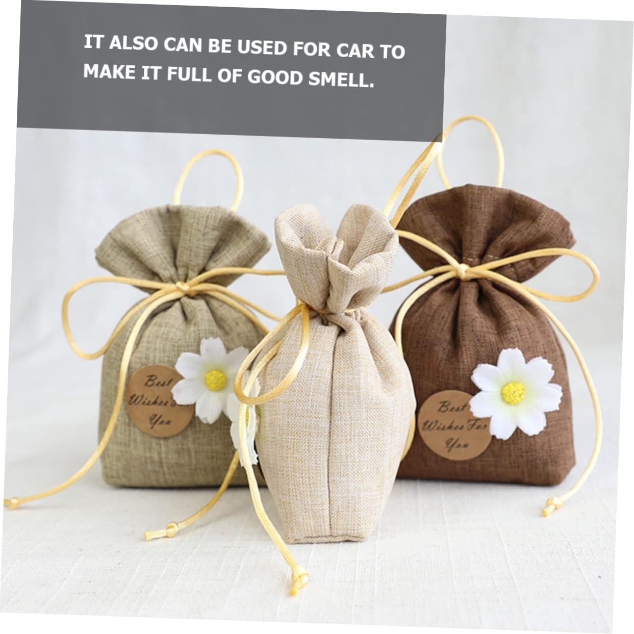 Wakauto 6pcs Lavender Sachet Bags for Wardrobe Home and Car