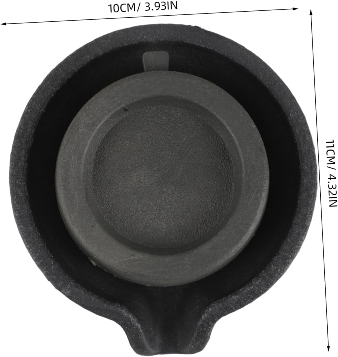 Tabletop Water Fountain with Rotating Millstone Spout for Indoor Decor