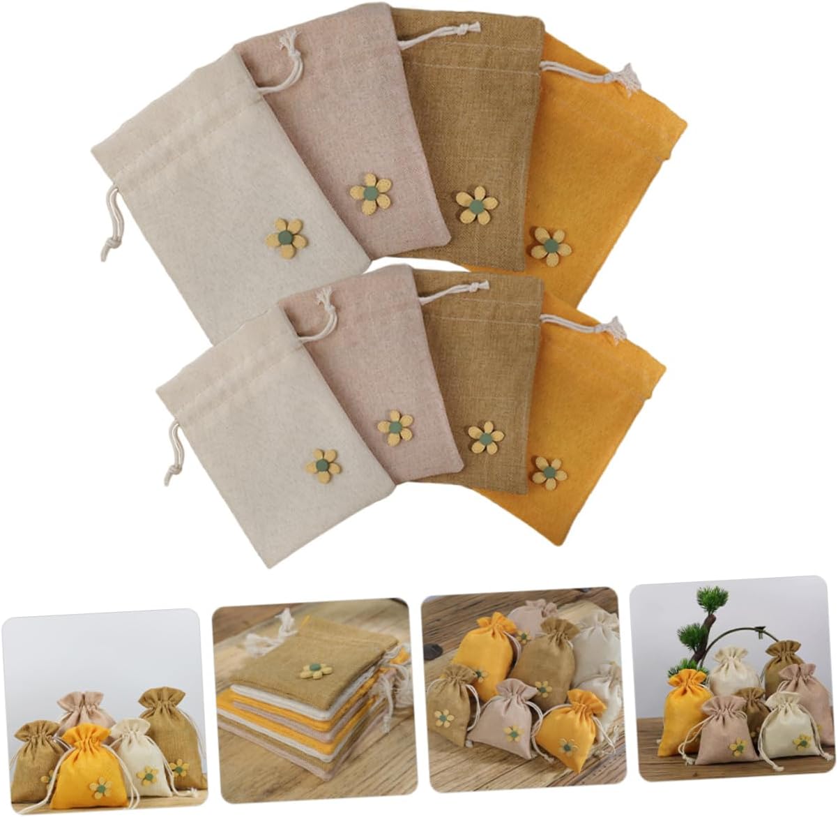 Ipetboom 8pcs Decorative Lavender Sachet Bags for Closets Cars and Home Fragrance