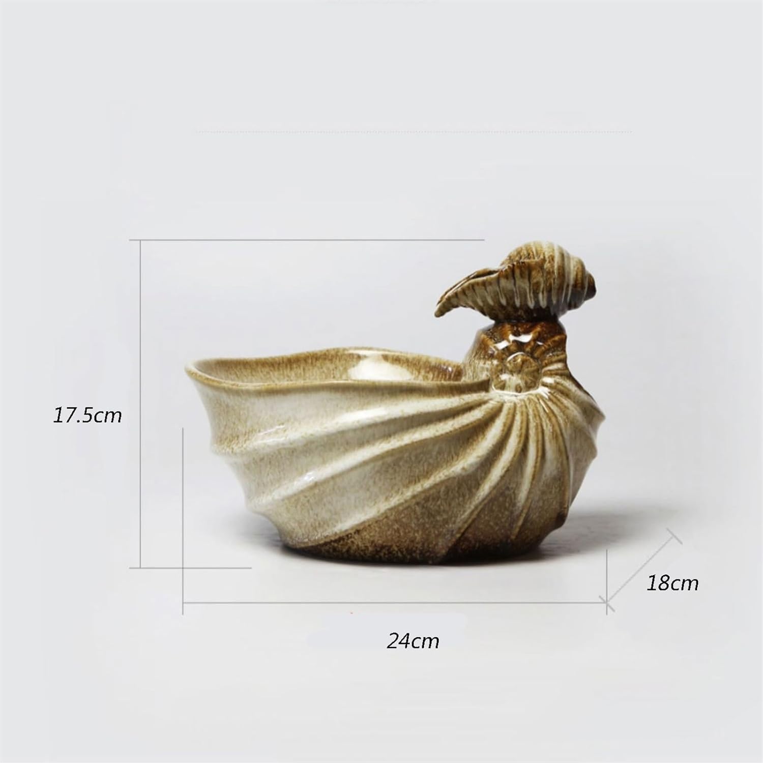 Ceramic Water Fountain for Desktop Home Office Decor