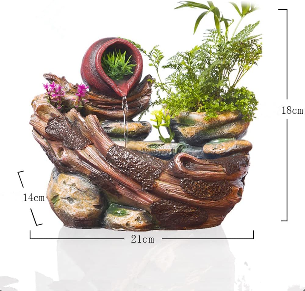 Getrelax Tabletop Fountain Indoor Waterfall Decoration