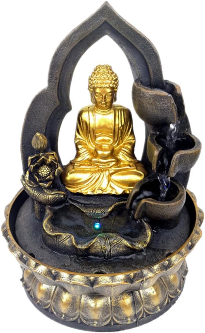Unomor Buddha Waterfall Fountain Decor