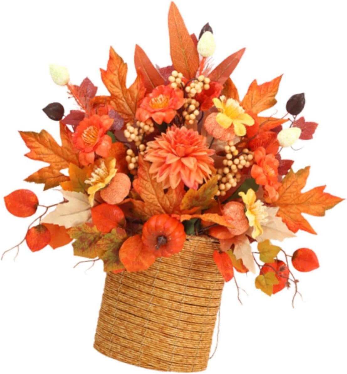FytStycale Fall Wreath Door Hanger Basket Decoration