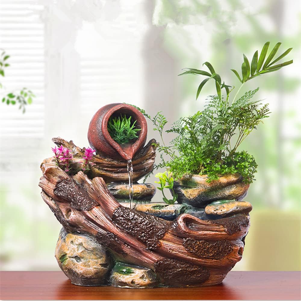 Getrelax Tabletop Fountain Indoor Waterfall Decoration
