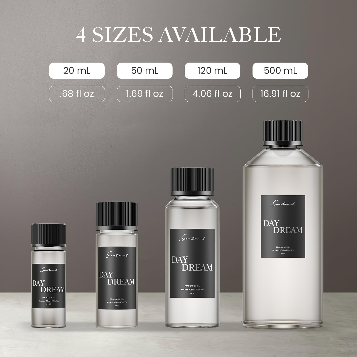 Day Dream Diffuser Oil - Luxurious White Tea Scent 20ml