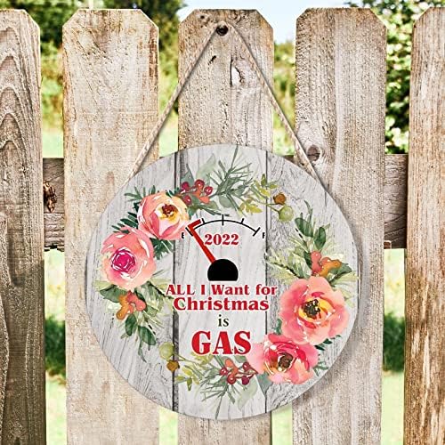 Farmhouse Front Door Hanger Christmas Wreath Funny Wood Sign 12x12