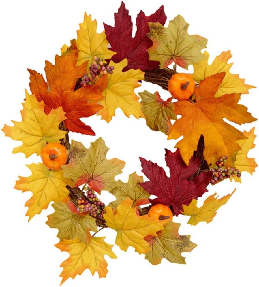 PRETYZOOM Fall Pumpkin Wreath Decor 1pc Plastic Autumn Coat Hanger Halloween Design