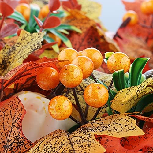 Autumn Door Wreath 45cm Fall Maple Gold Decor