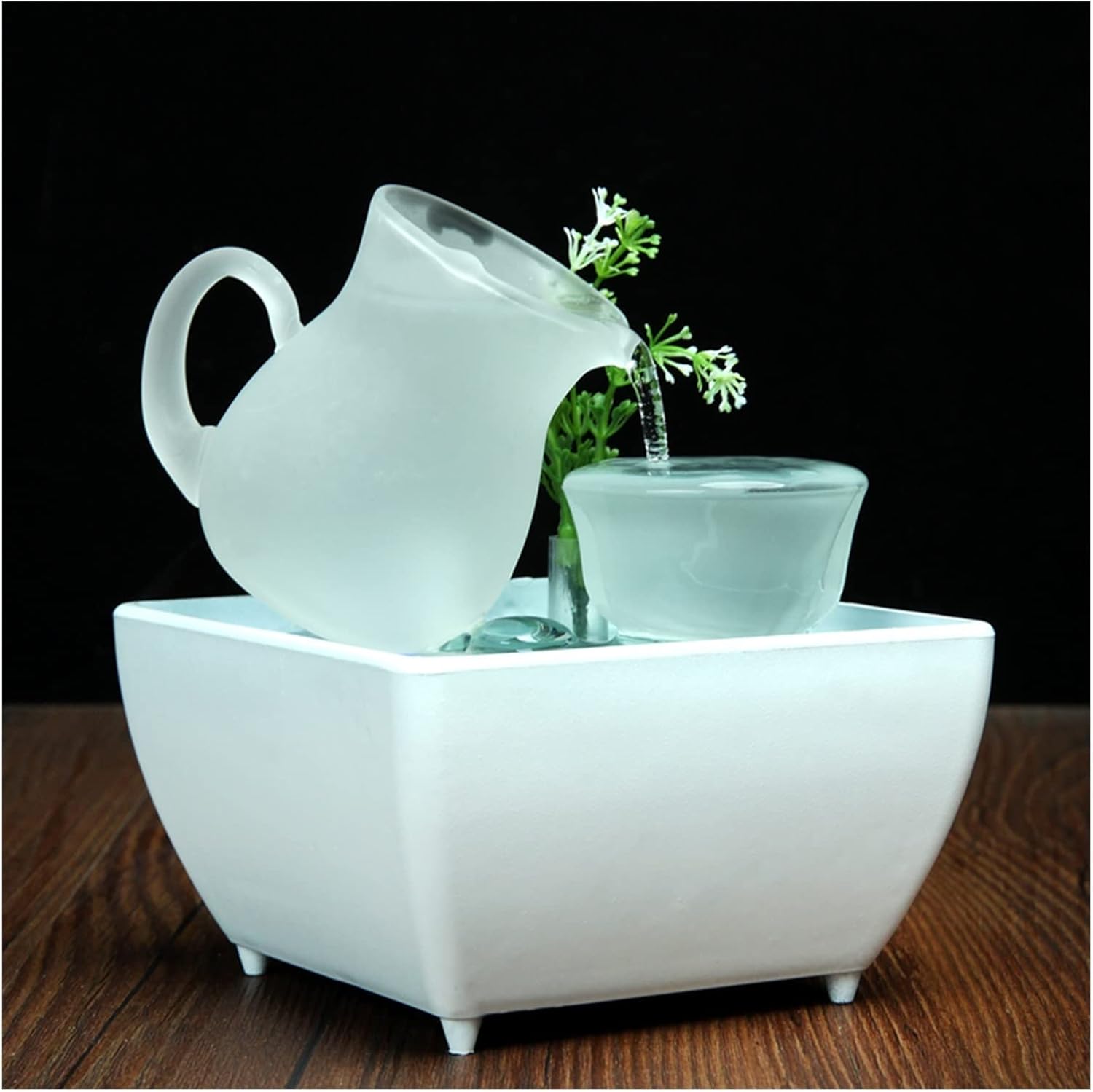 Moisture Tabletop Fountain with LED Light