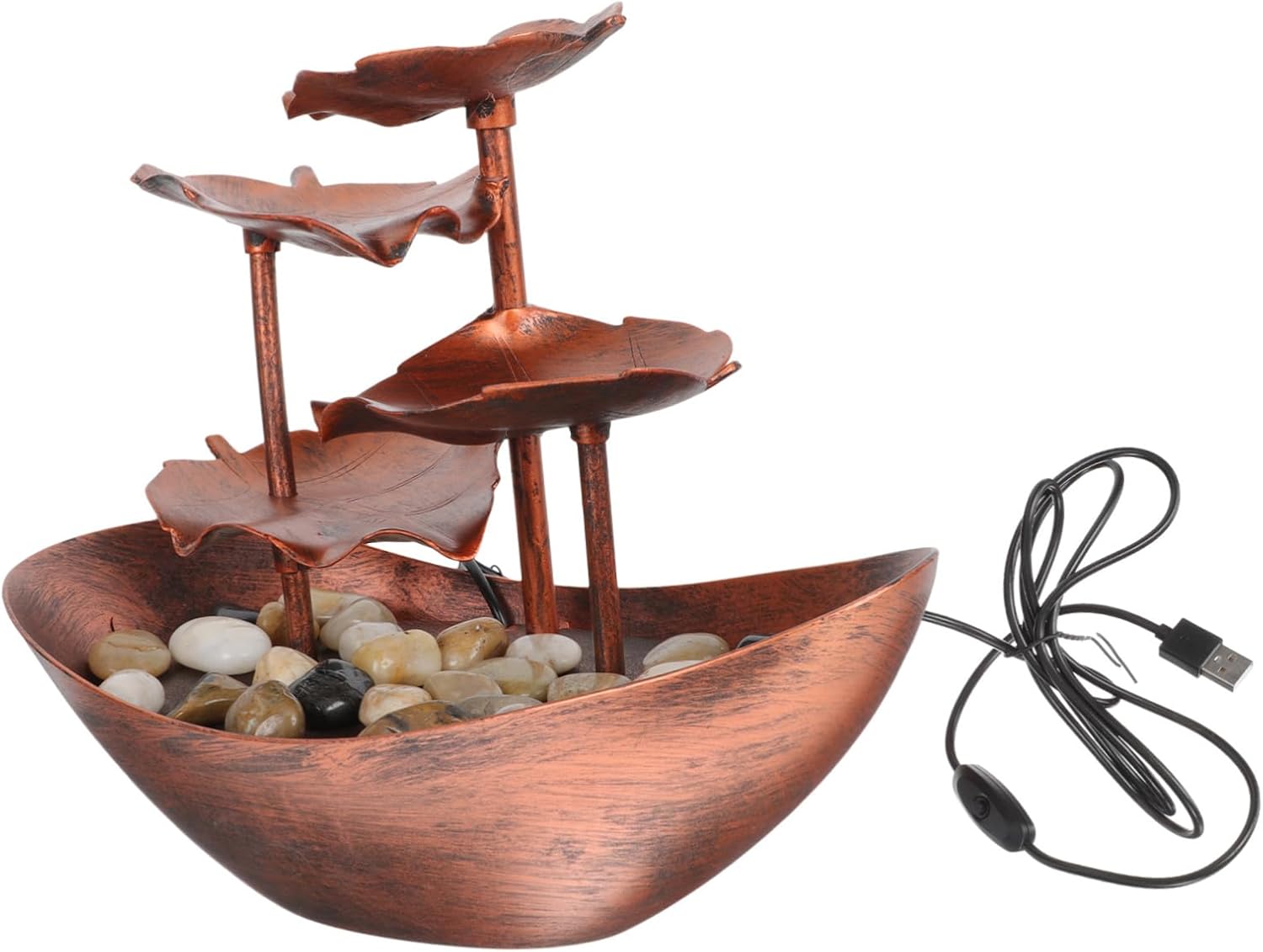 Creative Waterfall Fountain Tabletop Led Night Light