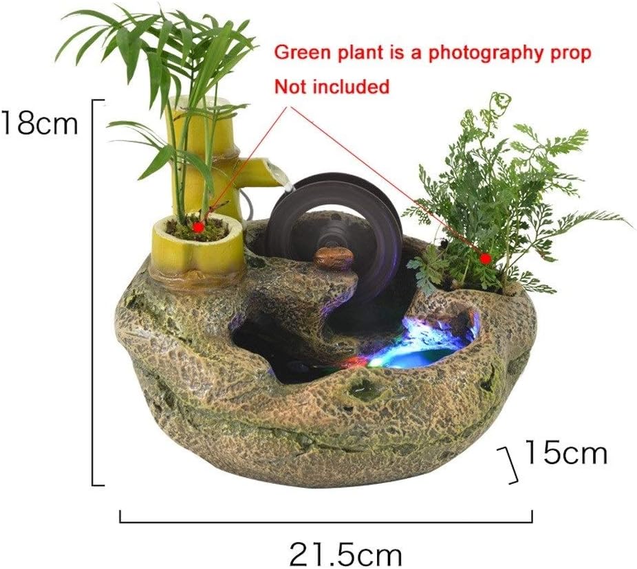 Stylish Tabletop Resin Fountain for Home or Office