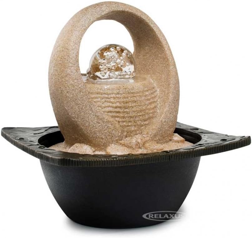 Decor Desk Zen Arc Indoor Water Fountain with Color Changing LED Lights 1