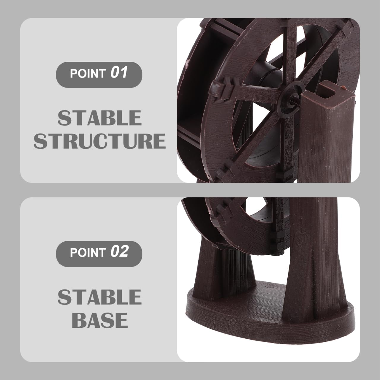 STOBAZA Miniature Water Wheel Fountain Decor