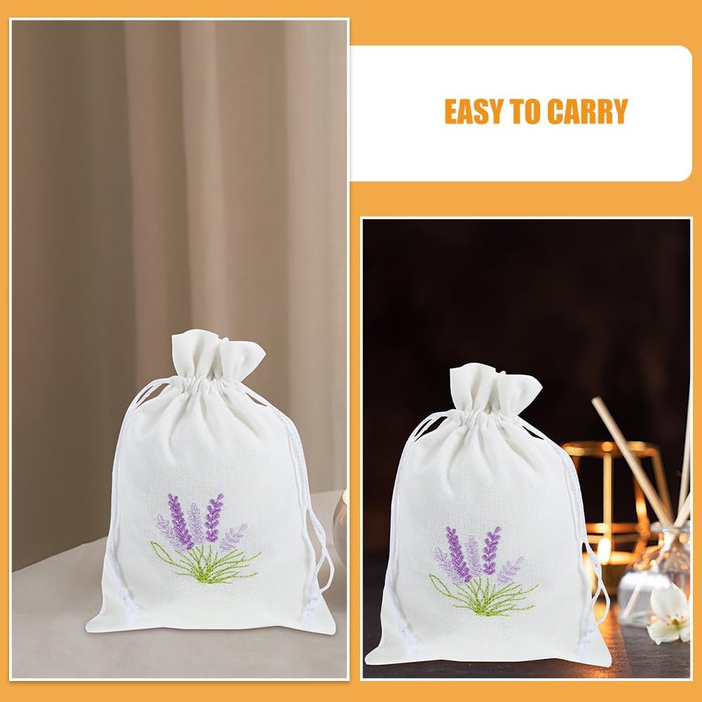 LUOZZY 20 Pcs Small Drawstring Lavender Sachet Bags for Wedding Birthday