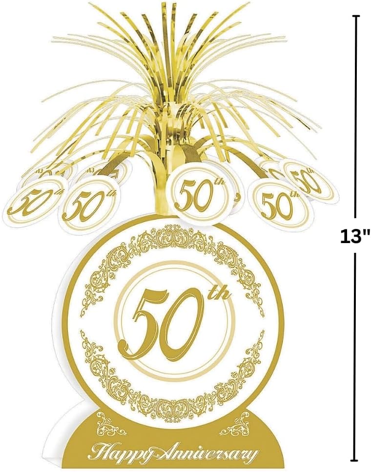 50th Anniversary Tabletop Fountain Centerpiece
