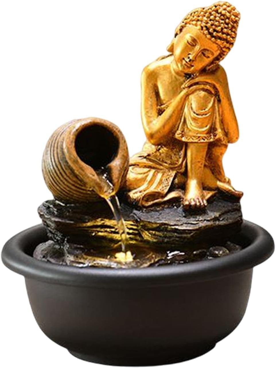 Stylish Tabletop Waterfall Fountain for Home Office Decor
